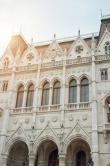 Fototapeta premium Hungary, Budapest - May 24, 2019: Parliament in Budapest - historical building