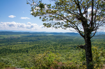 views from the summit of Boquet mountain trail