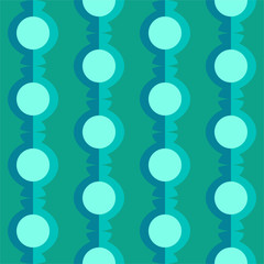 Abstract flat seamless pattern with candy garlands. Timeless simple geometric pattern.