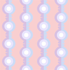 Abstract flat seamless pattern with candy garlands. Timeless simple geometric pattern.