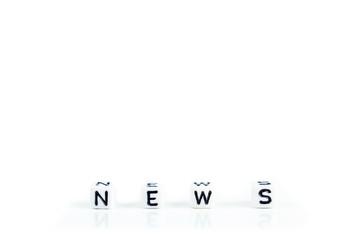 news, giving information in internet dialy newsletter concept