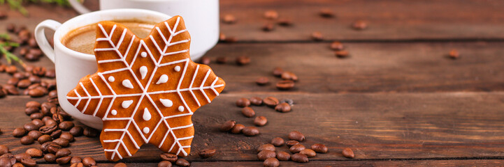 gingerbread. gifts and holiday, happy New Year. chritmas festive background. food background. top view