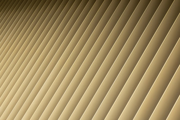 Obraz premium Angle view of beige gradient 3d stripes. Louvre shutters like pattern and shadow.