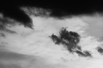 Dark grey cloudy skies