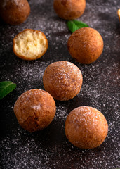 Tasty Cottage cheese donuts with Sugar Powder