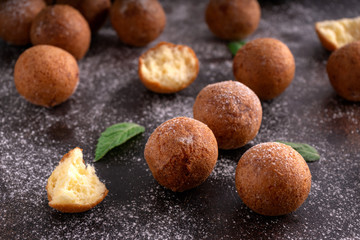 Tasty Cottage cheese donuts with Sugar Powder