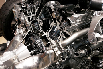 Obraz na płótnie Canvas 自動車のエンジン