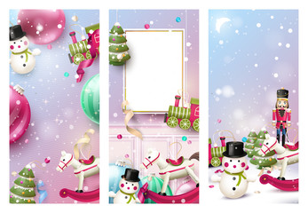 Christmas banners or headers