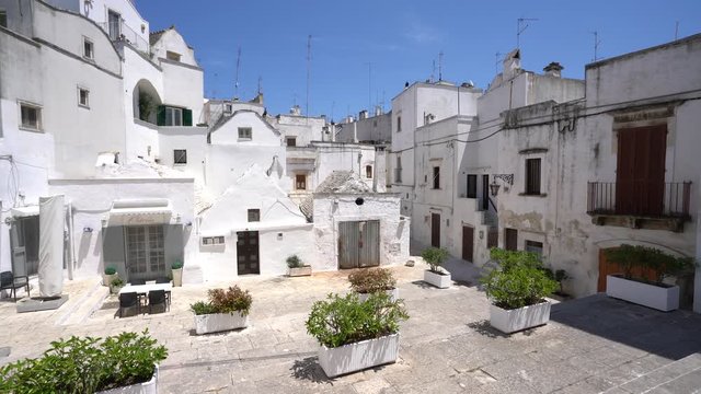 Summer morning in Martina Franca, province of Taranto, Apulia, southern Italy.