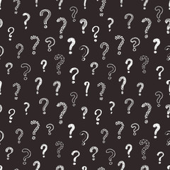 question marks seamless pattern