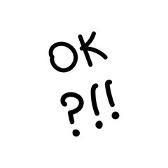 Vector illustration, exclamation end question mark.