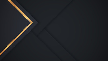 Black geometric background. Material design
