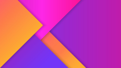 Colorful geometric background. Material design