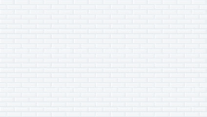 White brick wall seamless background 