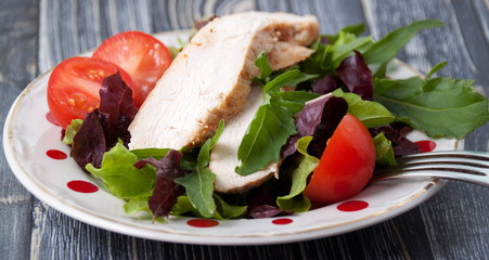 Chicken Salad and Mustard Dressing