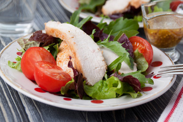 Chicken Salad and Mustard Dressing