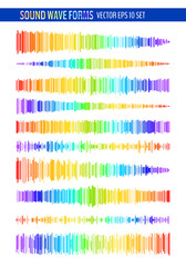 Colorful sound waves