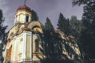 church in forest