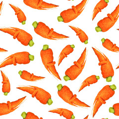 seamless pattern with carrots