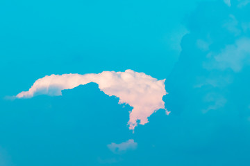 Obraz premium View of clouds in the evening sky