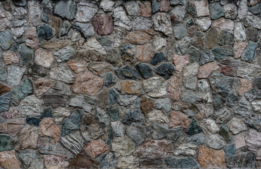 Fototapeta na wymiar Wall of stone as texture and background