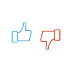 Like and dislike icon