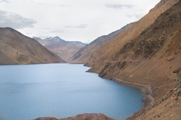 Beautiful Blue Lake Landscape at Chile