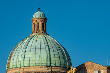 View of the dome of SS. Pellegrino e Teresa church