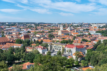Fototapeta na wymiar Vilnius. View from the height of the old town