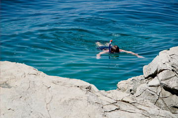 fishing in sea