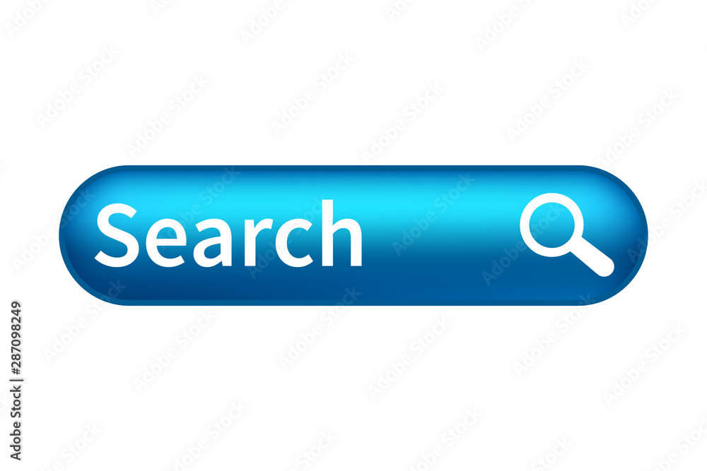 Leinwandbilder search bar web page internet browser button, search box template isolated – vector