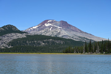 South Sister volcano from Sparks Lake near Sisters, Oregon.