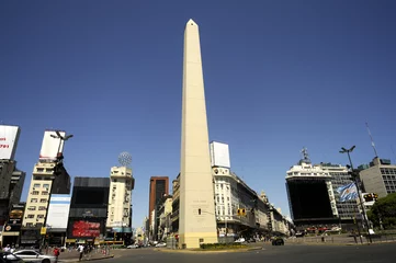 Fotobehang Obelisco de Buenos Aires Plaza de la República Argentina  © Comugnero Silvana