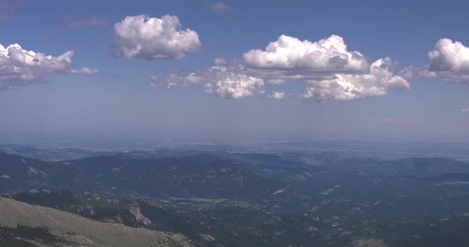 Mount Evans overview looking at the valley