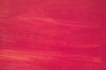 red background texture painted on artistic canvas