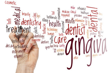 Gingiva word cloud
