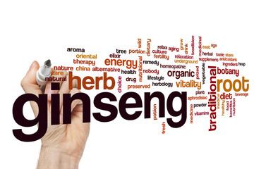 Ginseng word cloud