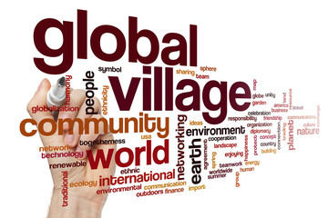 Global village word cloud