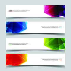 Naklejka premium Vector Abstract banner web template