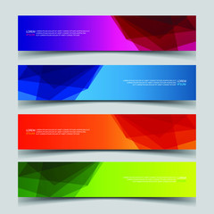 Obraz premium Vector Abstract banner web template