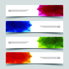 Fototapeta premium Vector Abstract banner web template