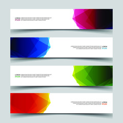 Naklejka premium Vector Abstract banner web template