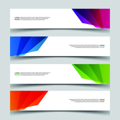Vector Abstract banner web template