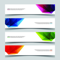 Fototapeta premium Vector Abstract banner web template