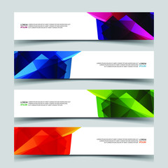Fototapeta premium Vector Abstract banner web template