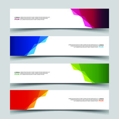 Fototapeta premium Vector Abstract banner web template
