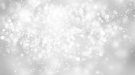 white blur abstract background. bokeh christmas blurred beautiful shiny Christmas lights