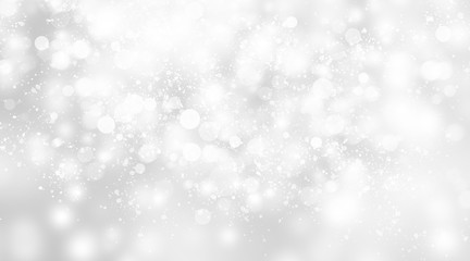 Fototapeta premium white blur abstract background. bokeh christmas blurred beautiful shiny Christmas lights