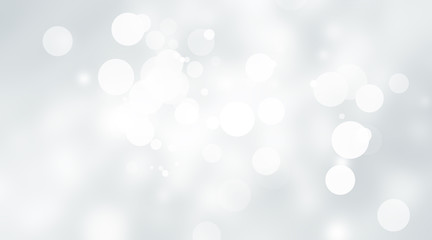 white snow blur abstract background. Bokeh Christmas blurred beautiful shiny Christmas lights