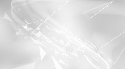 Silver and Gray halftone pattern with white line motion backdrop wallpaper. Clean Grey geometric background.